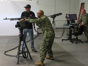 Image of ACME M240 training set up for Conflict Kinetics Navy Training